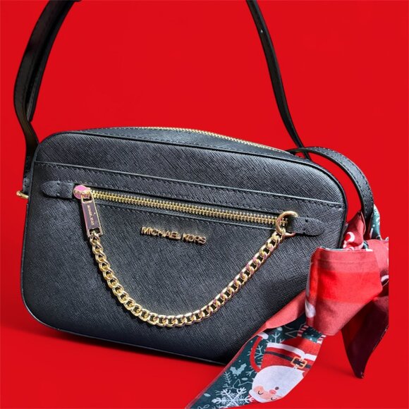 MICHAEL KORS NWT JET SET CAMERA CROSSBODY - Picture 2 of 6